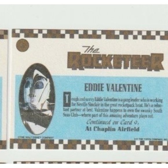 Lot Of 4 Rare Vintage The Walt Disney Co. Topps Inc The Rocketeers Trading Cards - Picture 7 of 10